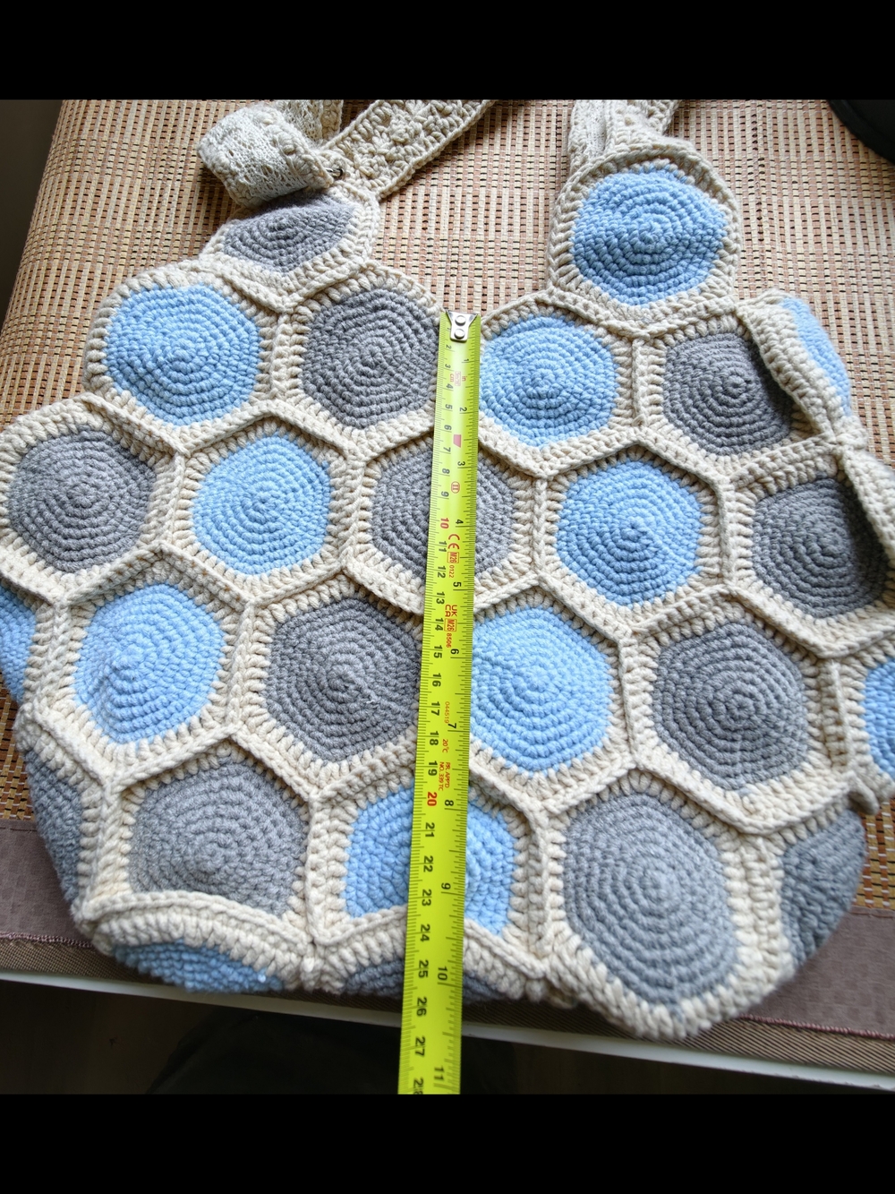 Handmade Crochet Shoulder Bag, Boho Purse - Picture 9 of 12